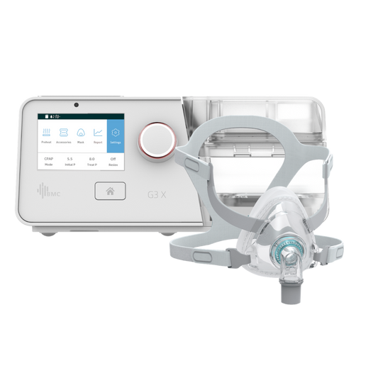 BMC G3 X - Auto CPAP (APAP) Machine & F5A+ Full Face Mask Bundle