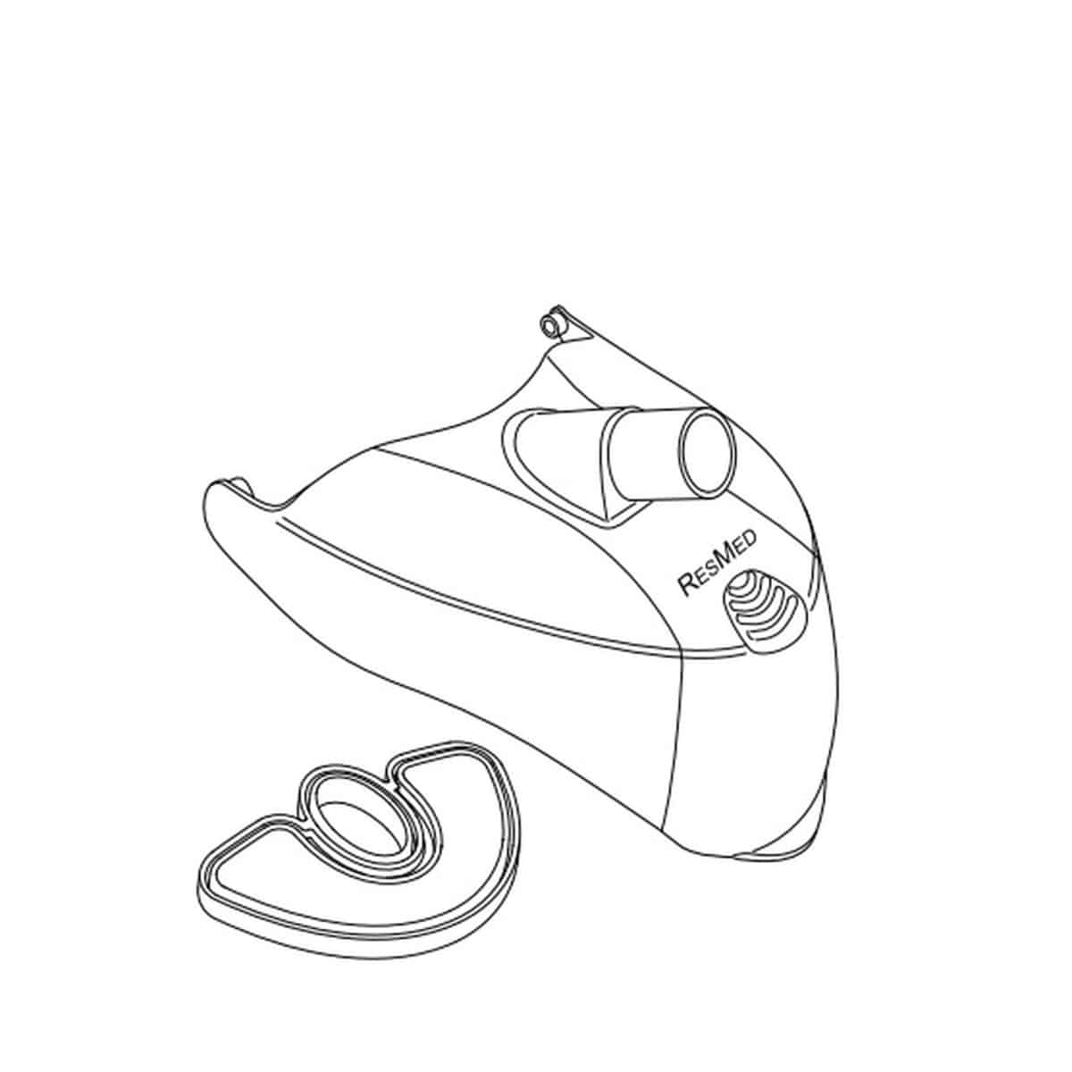 ResMed S8 H4i Top Cover & Seal