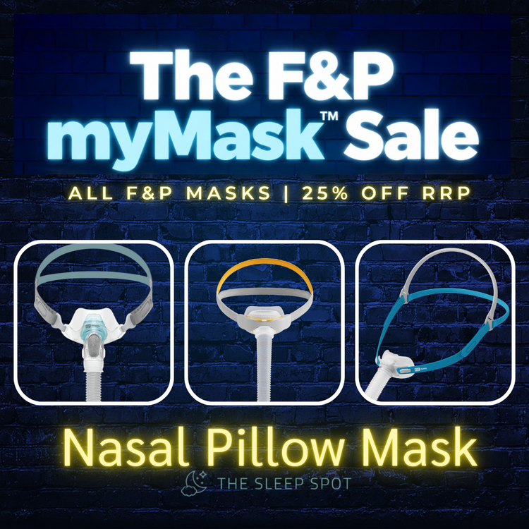 F&P myMask Sale | All F&P Nasal Pillow Masks- 25% Off