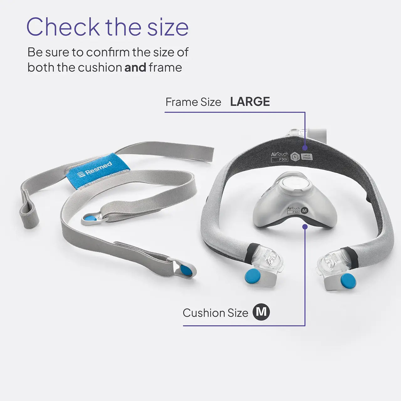 ResMed AirTouch F30i - Comfort Frame & Elbow