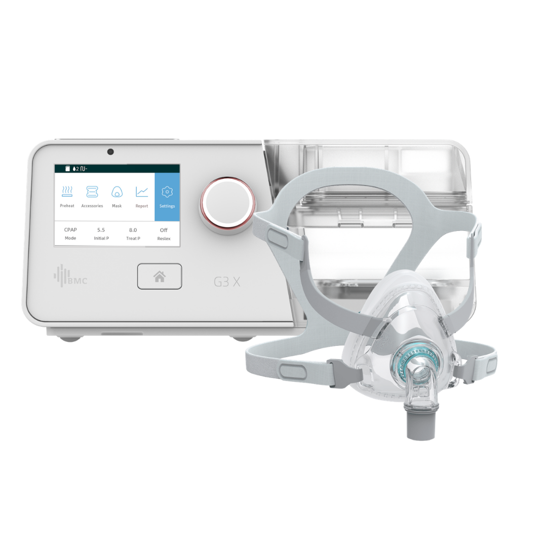 BMC G3 X - Auto CPAP (APAP) Machine & F5A+ Full Face Mask Bundle