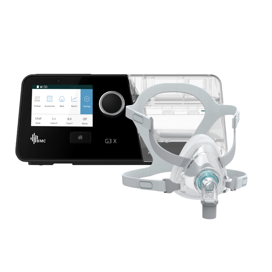 BMC G3 X - Auto CPAP (APAP) Machine & F5A+ Full Face Mask Bundle