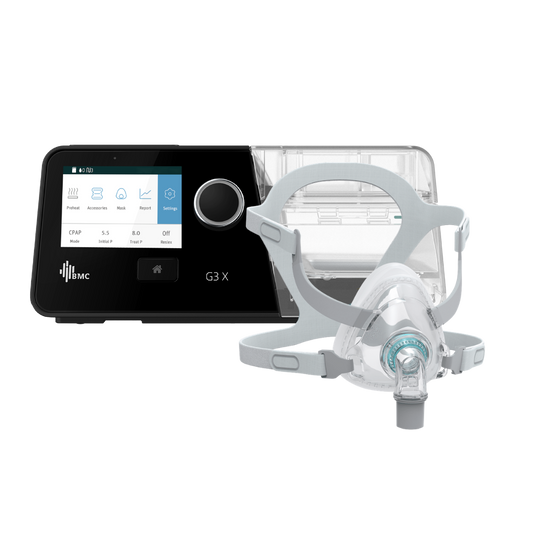 BMC G3 X - Auto CPAP (APAP) Machine & F5A+ Full Face Mask Bundle