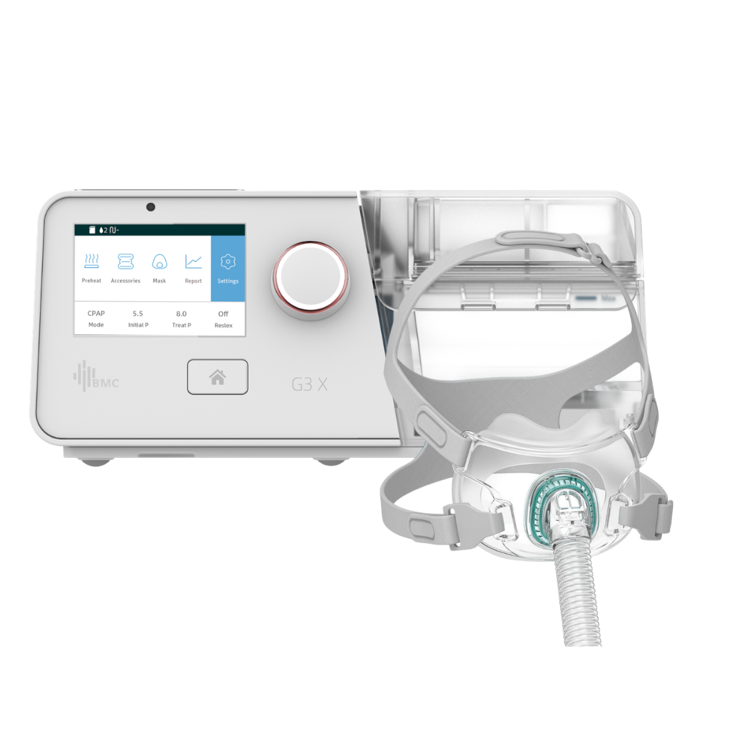 BMC G3 X - Auto CPAP (APAP) Machine & F6 Full Face Mask Bundle