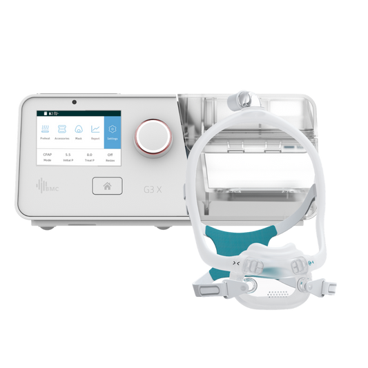 BMC G3 X - Auto CPAP (APAP) Machine & F6S Full Face Mask Bundle