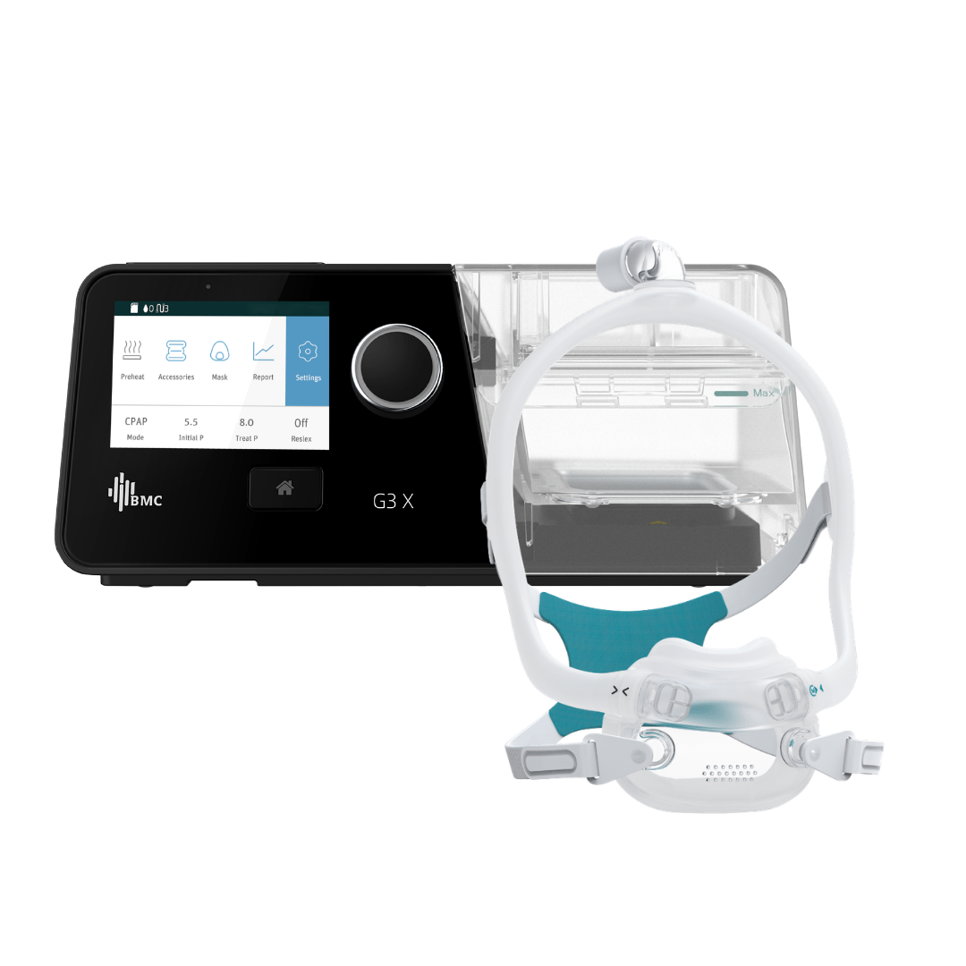 BMC G3 X - Auto CPAP (APAP) Machine & F6S Full Face Mask Bundle