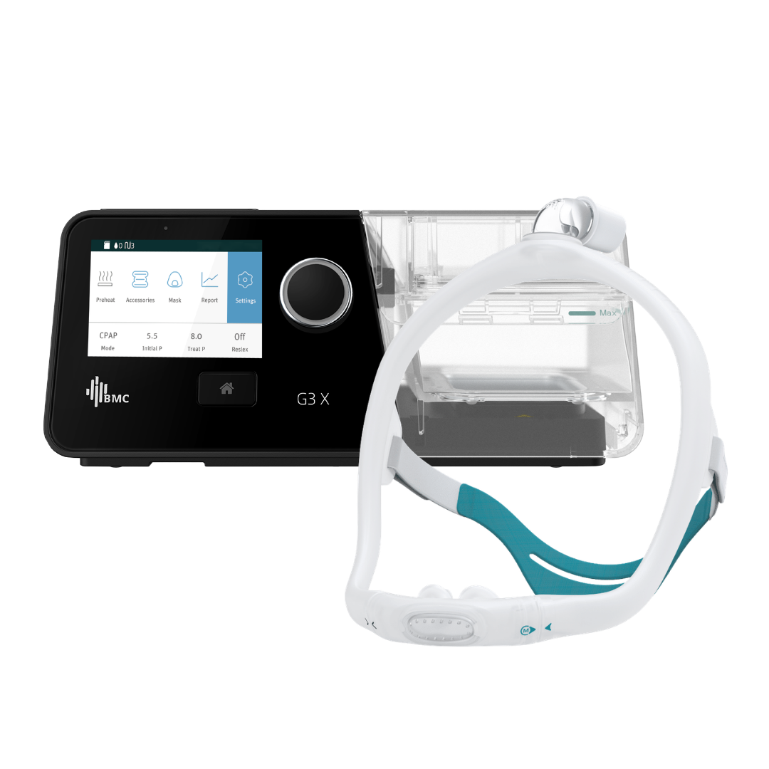 BMC G3 X - Auto CPAP (APAP) Machine & P6S Nasal Pillow Mask Bundle