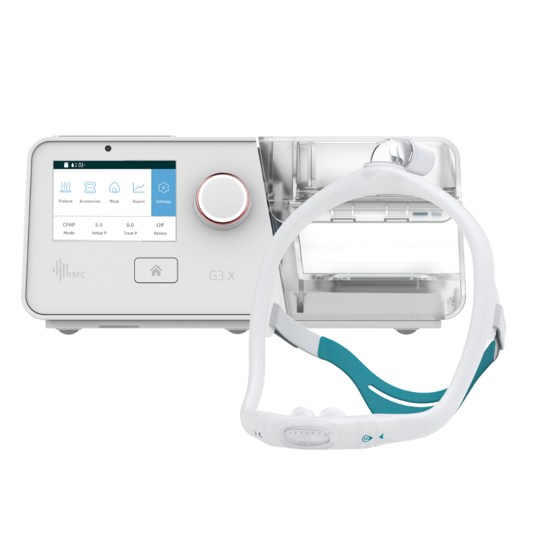 BMC G3 X - Auto CPAP (APAP) Machine & P6S Nasal Pillow Mask Bundle