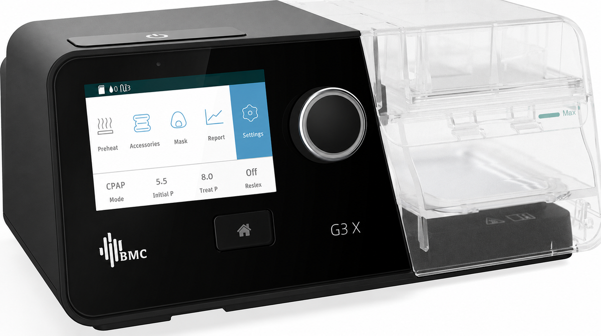 BMC G3 X - Auto CPAP (APAP) Machine & P6 Nasal Pillow Mask Bundle